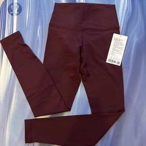 lululemon Wunder Under HR Tight 28” *Brushed 4 Cassis Luxtreme NWT